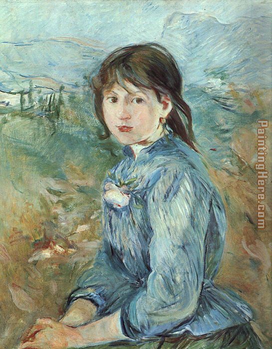 The Little Girl from Nice painting - Berthe Morisot The Little Girl from Nice art painting
